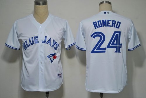 mlb jerseys toronto blue jays #24 romero white[2012 new]