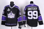 nhl los angeles kings #99 gretzky black and purple jerseys [2012