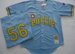 Baseball Jerseys seattle pilots #56 bouton m&n blue