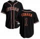 Custom Baseball Houston Astros All Players Option Black Fashion Stitched Cool Base Jersey -2