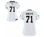 Women New Orleans Saints #71 Ryan Ramczyk Nike White 2017 Draft Pick Game Jersey