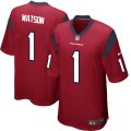 Youth NFL Houston Texans #1 Deshaun Watson Nike Red 2017 Draft Pick Game Jersey