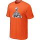 NFL Super Bowl XLVII Logo orange T-Shirt