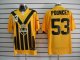 nike nfl pittsburgh steelers #53 Pouncey throwback yellow and bl