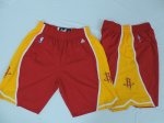 nba Houston Rockets red and yellow shorts