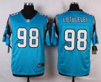 nike carolina panthers #98 lotulelei blue elite jerseys