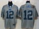 nike nfl indianapolis colts #12 luck elite grey [lights out]