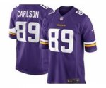 nike nfl minnesota vikings #89 carlson purple [game]