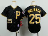 youth mlb pittsburgh pirates #25 polanco black jerseys