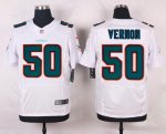 nike miami dolphins #50 vernon white elite jerseys