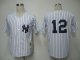 Baseball Jerseys new york yankees #12 ransom m&n white[black str