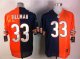 nike nfl chicago bears #33 tillman orange-blue [elite split]