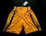 nba indlana pacers yellow shorts