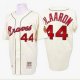 Baseball Jerseys atlanta braves #44 aaron m&n cream 1963