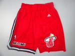nba miami heat red shorts [m&n]