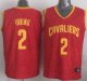nba cleveland cavaliers #2 kyrie irving red crazy light stitched jerseys