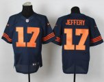 nike nfl chicago bears #17 jeffery elite blue [number orange]