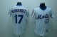 Baseball Jerseys new york mets #17 hernandez m&n white(blue stri