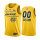 Mens 2021 All-Star Custom Yellow Western Conference Stitched Basketball Jersey