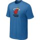 nba miami heat big & tall primary logo L.Biue T-Shirt