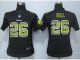 Women New Nike Pittsburgh Steelers #26 Bell Black Strobe jerseys
