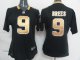 nike women nfl new orleans saints #9 brees black cheap jerseys
