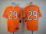 nike nfl chicago bears #29 bush elite orange jerseys