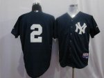 Baseball Jerseys new york yankees #2 jeter dk.blue[2011 home coo
