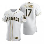 MLB Los Angeles Angels #17 Shohei Ohtani White Golden Edition Menâ€™s Jersey
