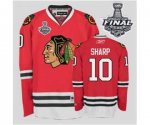 nhl chicago blackhawks #10 sharp red [2013 stanley cup]