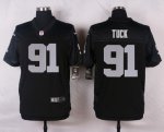 nike oakland raiders #91 tuck black elite jerseys