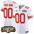 Kansas City Chiefs Active Player Custom White 2023 F.U.S.E. AFC West Champions With NKH Patch Vapor Untouchable Limited Football Stitched Jersey