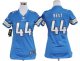 nike women nfl detroit lions #44 jahvid best blue jerseys