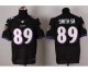 nike nfl baltimore ravens #89 smithsr elite black jerseys