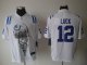 nike nfl indianapolis colts #12 luck white [helmet tri-blend lim