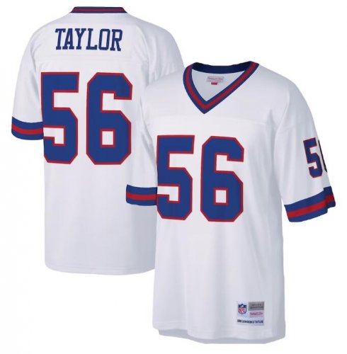 Men\'s New York Giants Lawrence Taylor Mitchell & Ness White Legacy Jersey