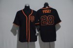 Youth mlb san francisco giants #28 buster posey majestic black new cool base jerseys