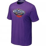 nab new orleans pelicans big & tall primary logo purple T-Shirt