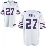 Men NFL Buffalo Bills #27 Tre'Davious White Nike White 2017 Draft Pick Game Jersey