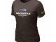 Women Seattle Seahawks Brown T-Shirt