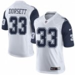 nike nfl dallas cowboys #33 tony dorsett white rush limited jerseys