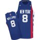 nba new york knicks #8 willams blue cheap jerseys(fans edition)