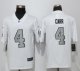 Men's Oakland Raiders #4 Derek Carr White New Color Rush Limited Nike NFL Jerseys