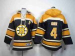 youth nhl boston bruins #4 orr black-yellow [pullover hooded swe