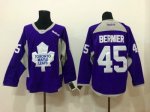 NHL Toronto Maple Leafs #45 bernier purple Jerseys