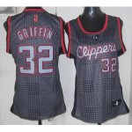 women nba los angeles clippers #32 griffin black and grey [2012]
