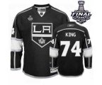nhl los angeles kings #74 king black-white [2014 stanley cup]