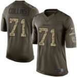nike nfl dallas cowboys #71 lael collins green salute to service limited jerseys