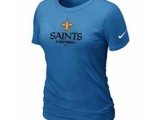Women New Orleans Sains L.blue T-Shirt