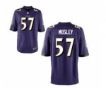 nike nfl baltimore ravens #57 mosley elite purple jerseys